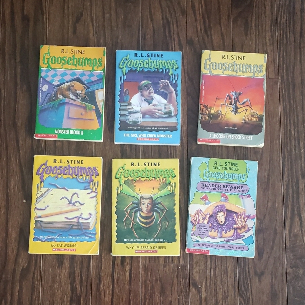 Goosebumps Book Bundle Collection 6 Classic Vintage Kids Books Goosebump Chapter